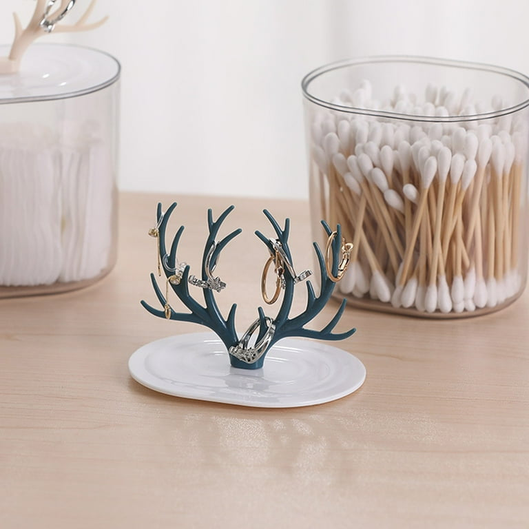 Creative Antler Cotton Swabs Container, Creative Jewelry Holder Organizer Box, Cotton Pad Q-Tip Organizer Creative Antler Cotton Swabs Container, Creative Jewelry Holder Organizer Box, Cotton Pad Q-Tip Organizer